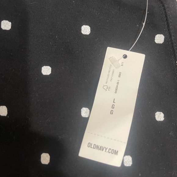 Old Navy Black Pencil Black Polka Dot Skirt NWT - Picture 2 of 6
